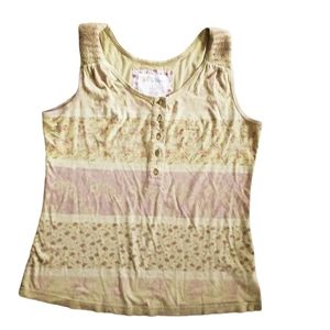 Natural Reflections Green and pink Tank top